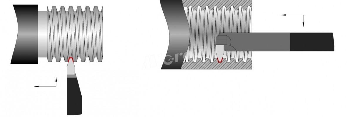 Резец токарный резьбовой для внутренней трапецеидальной резьбы ГОСТ 18885-73 16х16х170 Т5К10 КИЗ
