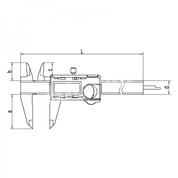 Штангенциркуль ШЦЦ-1-300 0,01 электр. ABS 111-103-40 Guanglu